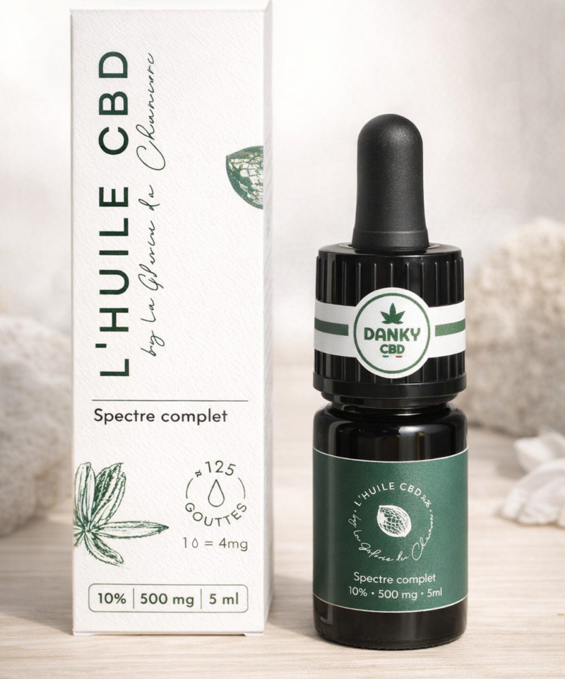 Huile CBD 10% bio – Spectre complet (5ml)