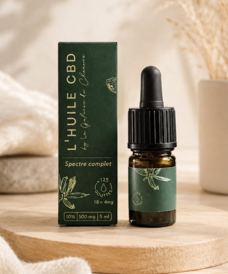 Huile CBD 10% bio – Spectre complet (5ml)