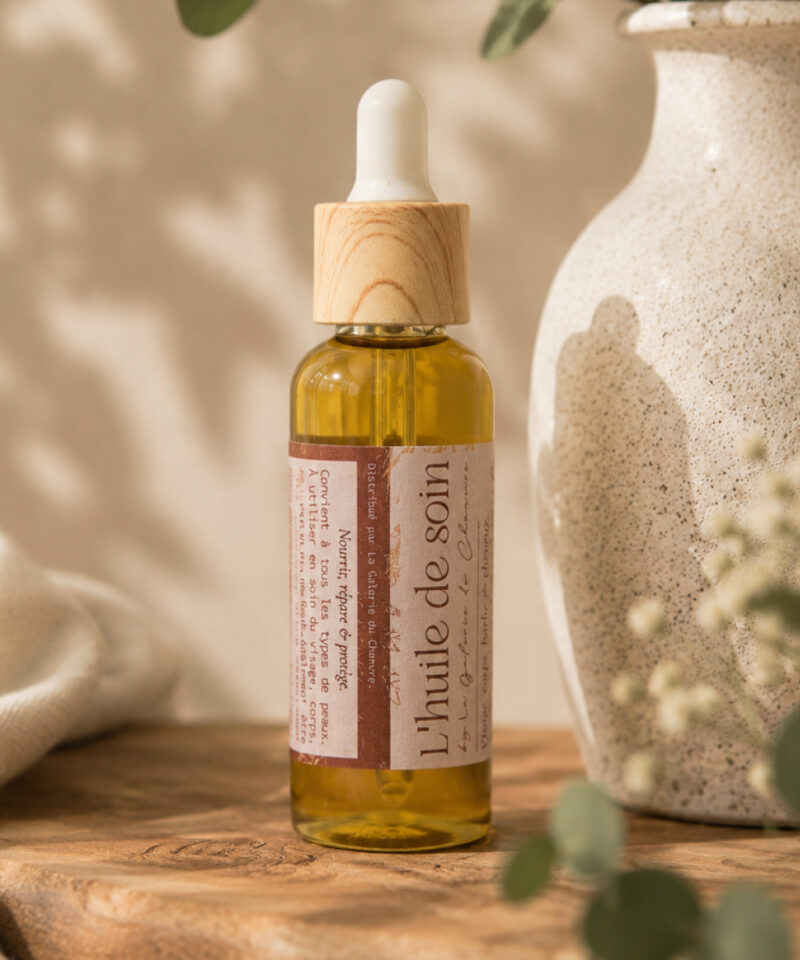 Huile CBD – Soin naturel visage, corps, cheveux & barbe